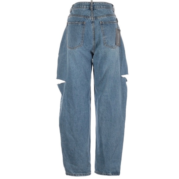 Pretty Little Thing Slit Jeans NWT SZ6 - Picture 2 of 2